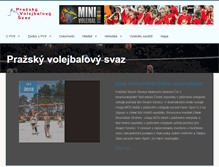 Tablet Screenshot of praha.volejbal.cz